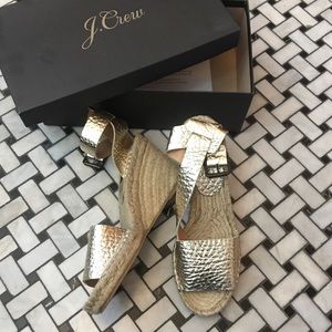 New gold wedges by J.Crew